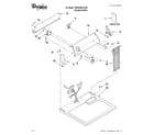Whirlpool 7MWGD9014YQ0 top and console parts diagram