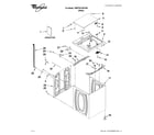 Whirlpool 7MWTW1750YW0 top and cabinet parts diagram