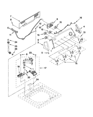 Console and water inlet parts