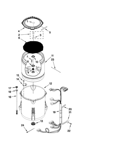 Basket and tub parts