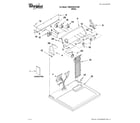 Whirlpool 7MWGD9016YM0 top and console parts diagram