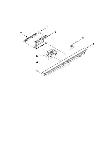 Control panel and latch parts