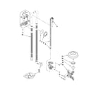 KitchenAid KUDC10FXBL2 fill, drain and overfill parts diagram