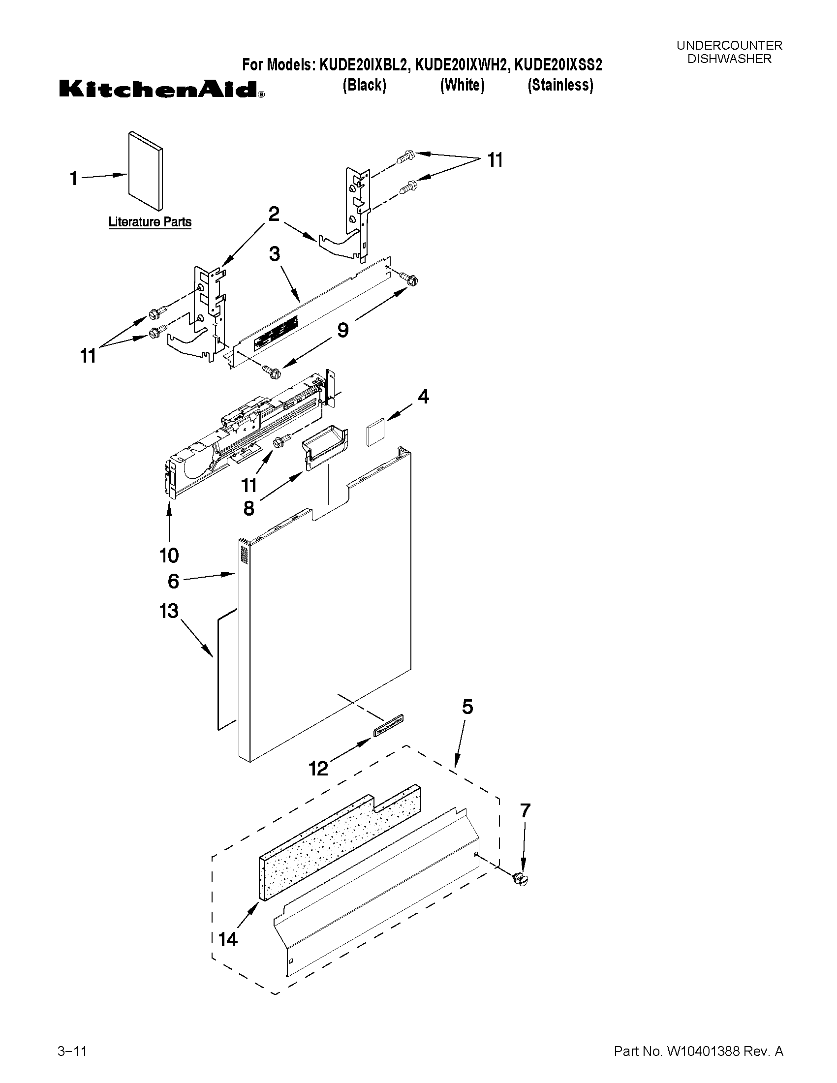 Door and panel parts