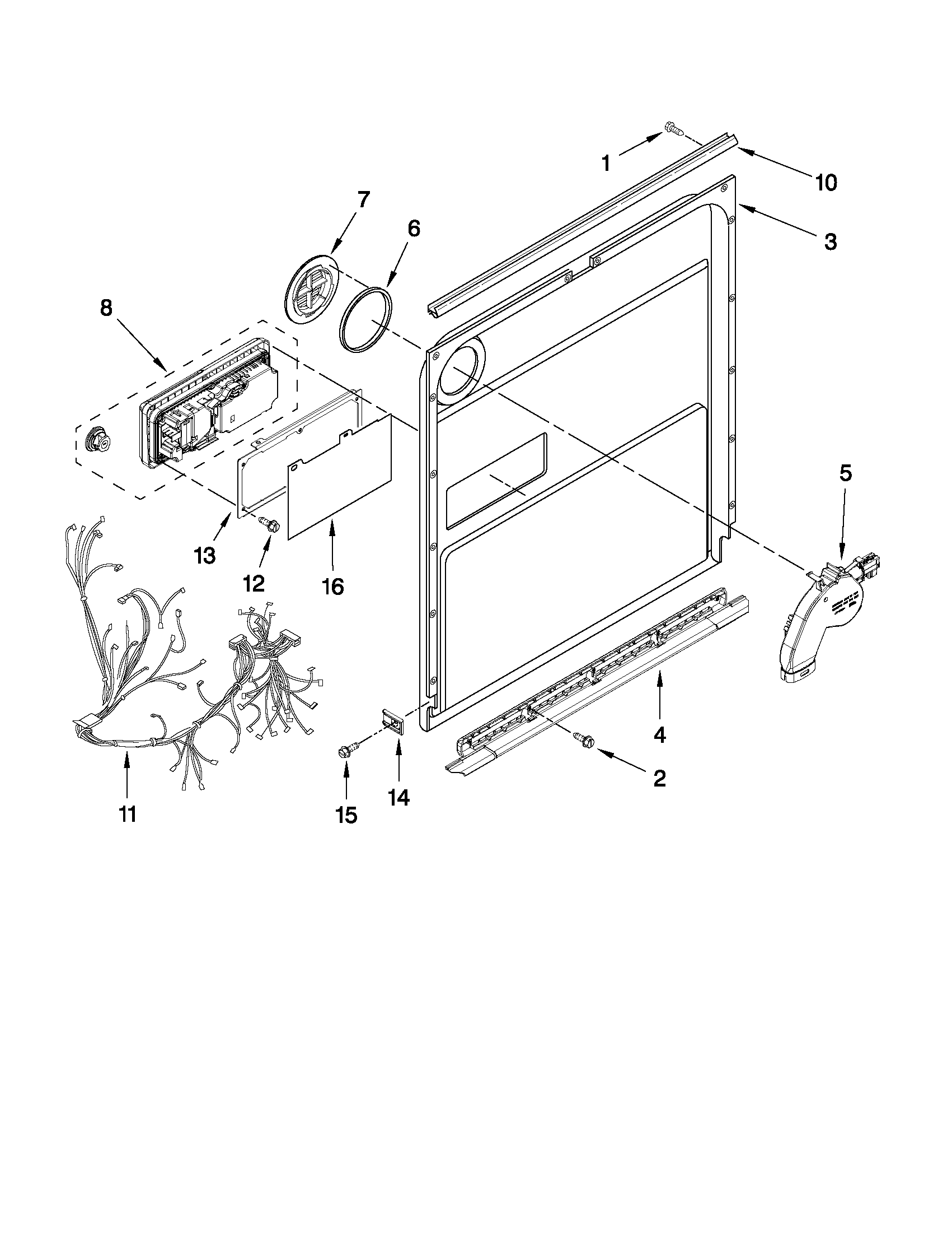Inner door parts