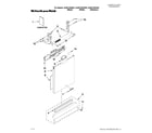 KitchenAid KUDC10IXBL2 door and panel parts diagram