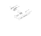 KitchenAid KUDC10IXBL2 control panel and latch parts diagram