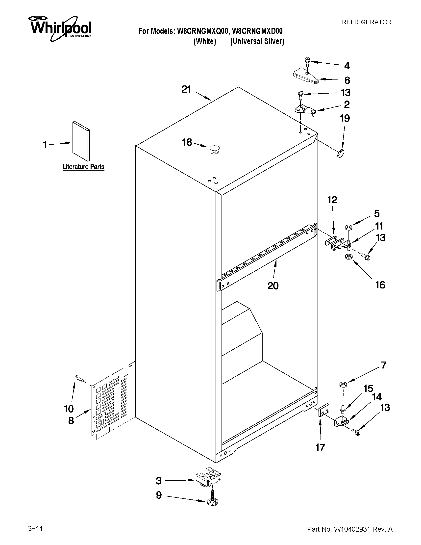 CABINET PARTS