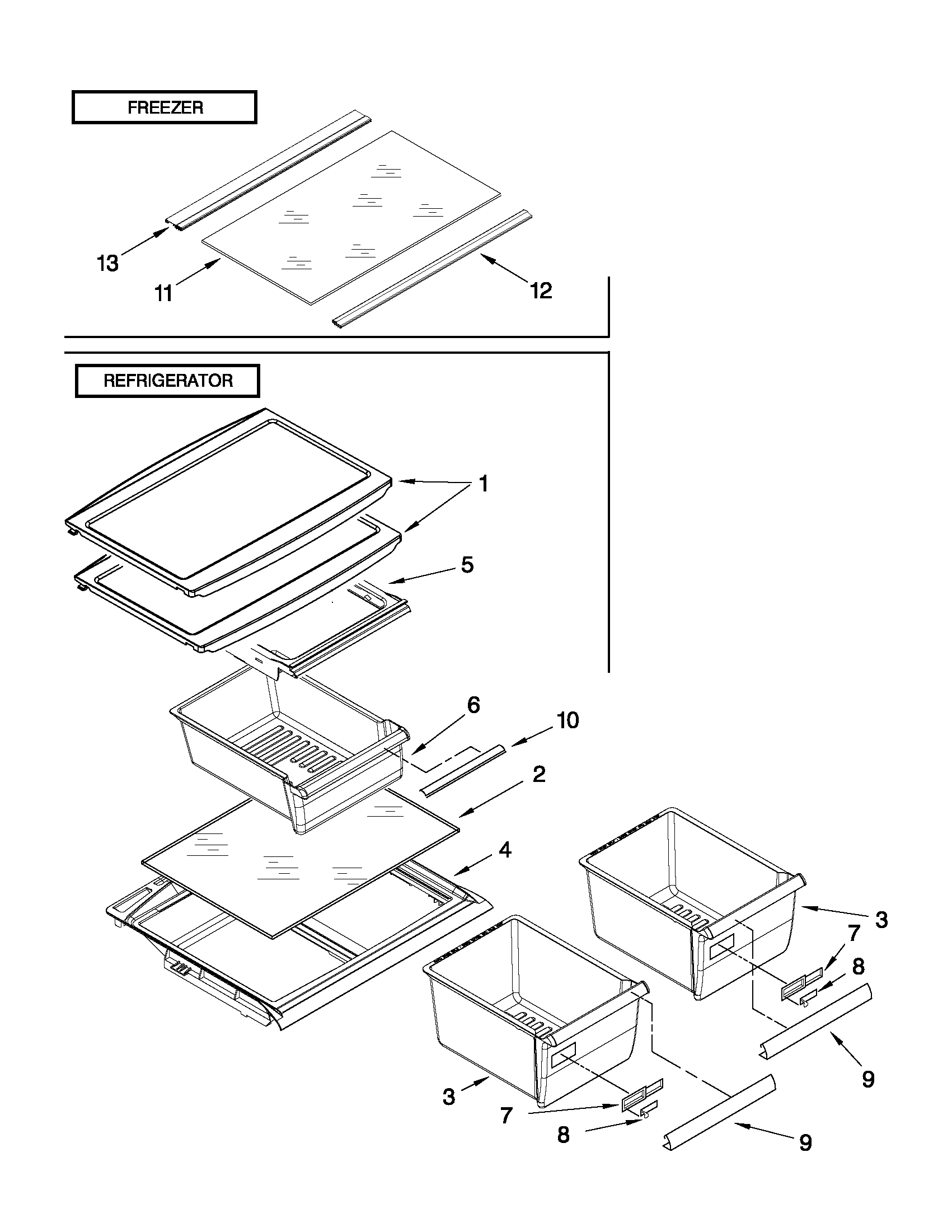 Shelf parts