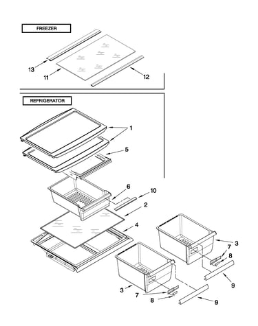 Shelf parts