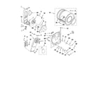 Whirlpool WED4750XQ1 bulkhead parts diagram