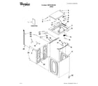 Whirlpool 7MWTW1955YW0 top and cabinet parts diagram