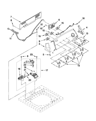 Console and water inlet parts