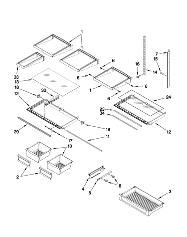 Shelf parts