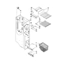 Maytag MSD2559XEM01 freezer liner parts diagram
