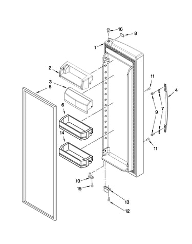 Refrigerator door parts