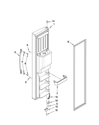 Freezer door parts