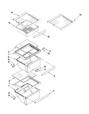 Refrigerator shelf parts