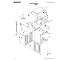 Maytag MVWC300XW0 top and cabinet parts diagram