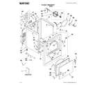 Maytag YMEDC200XW1 cabinet parts diagram