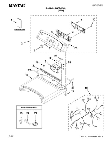 Top and console parts