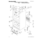 KitchenAid KFCS22EVWH1 cabinet parts diagram