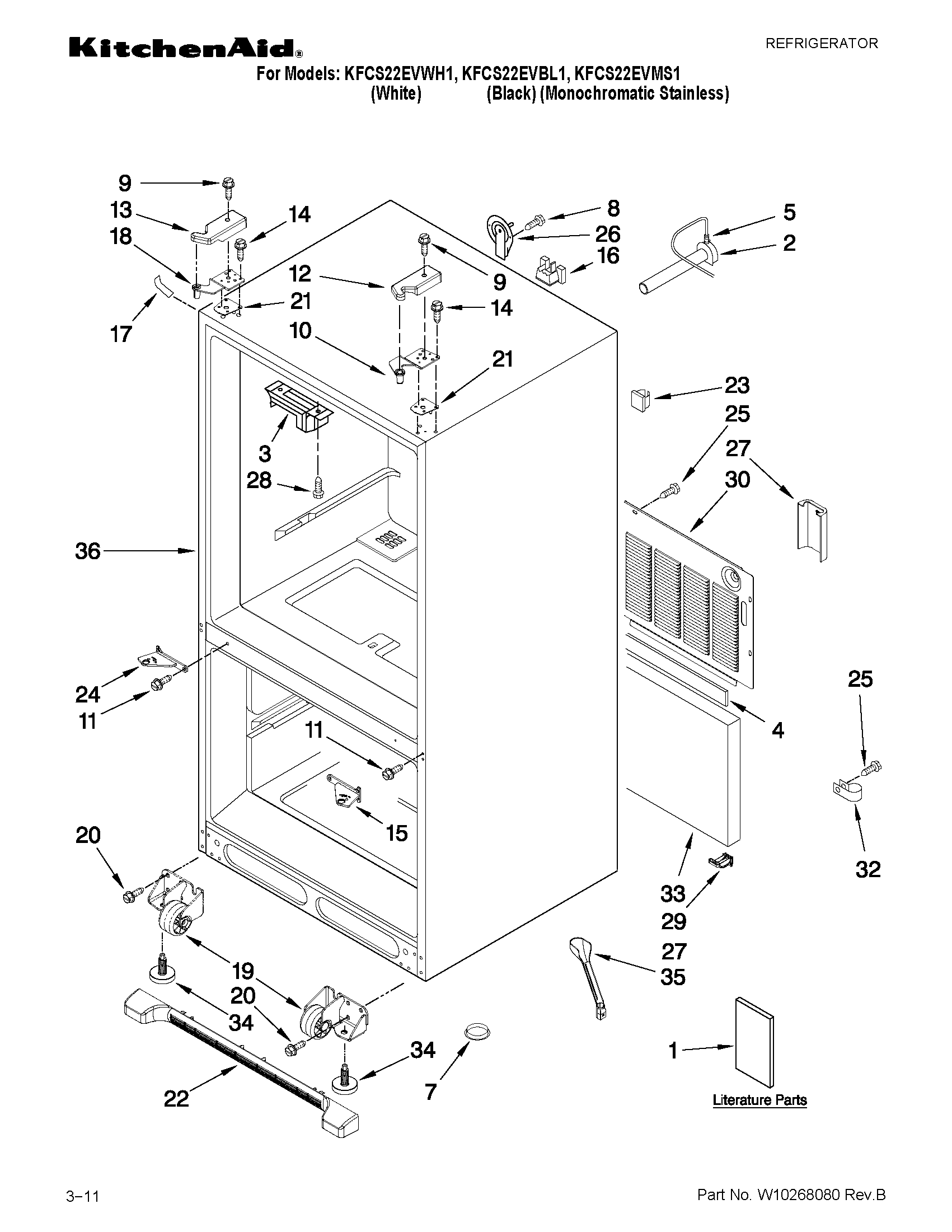 Cabinet parts