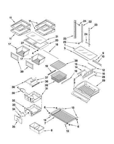 Shelf parts