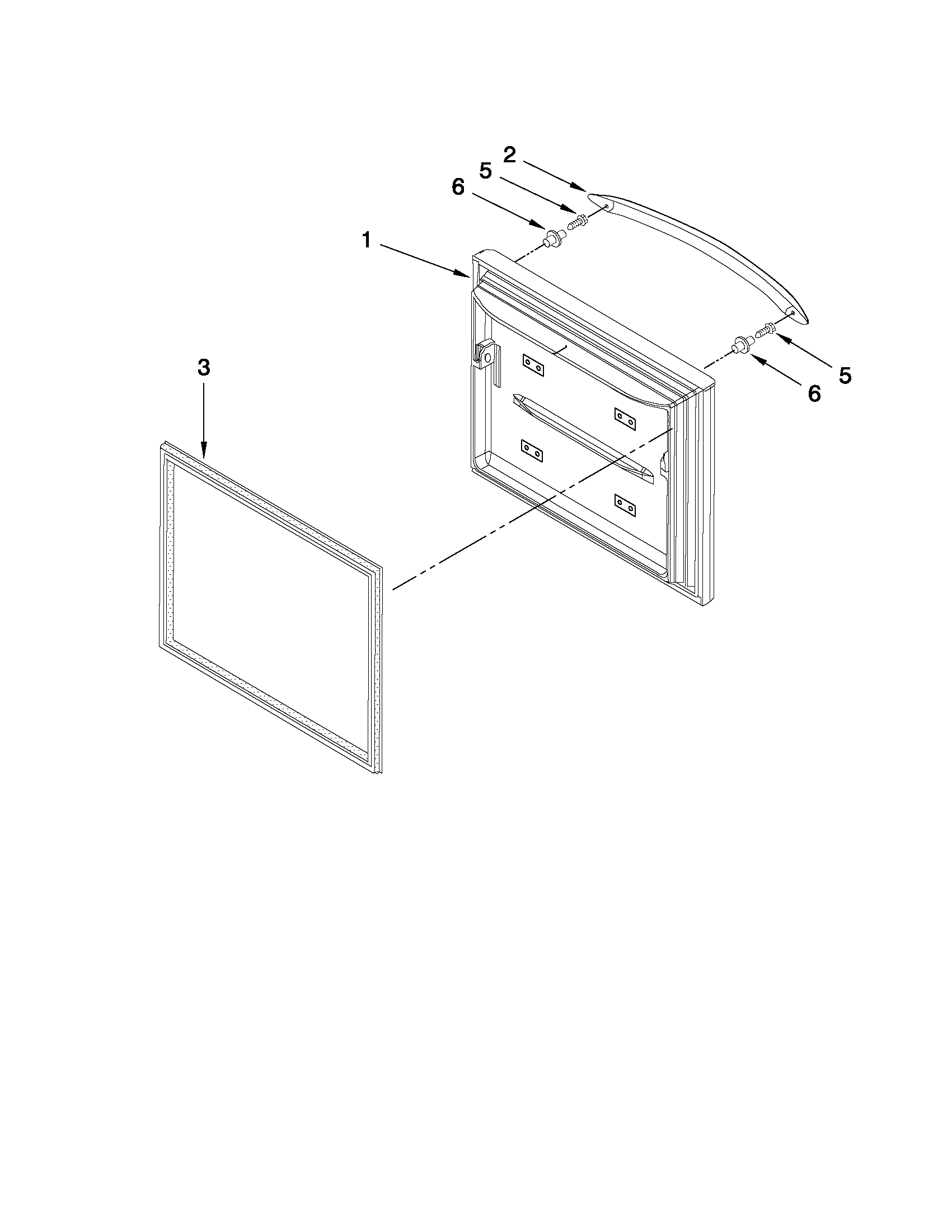 Freezer door parts