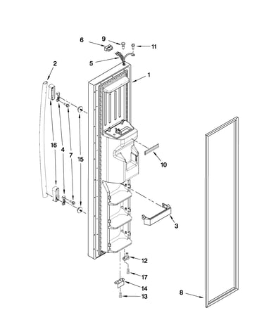 Freezer door parts