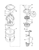 Motor, basket and tub parts