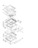 Refrigerator shelf parts