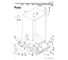 Whirlpool GC5SHAXVT02 cabinet parts diagram