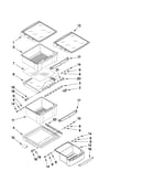 Refrigerator shelf parts