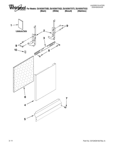 Door and panel parts