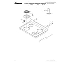 Amana AER5523XAB0 cooktop parts diagram