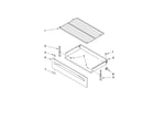 Amana AER5523XAB0 drawer & broiler parts diagram