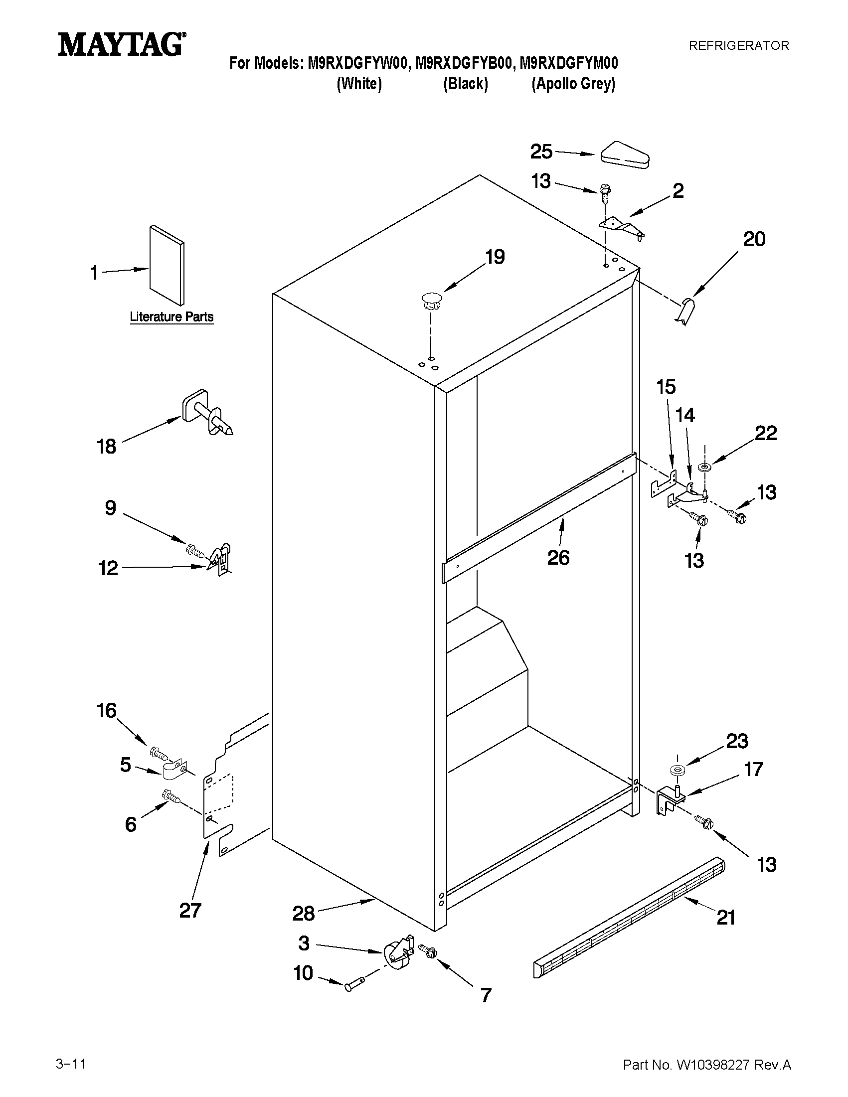 CABINET PARTS