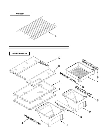 Shelf parts