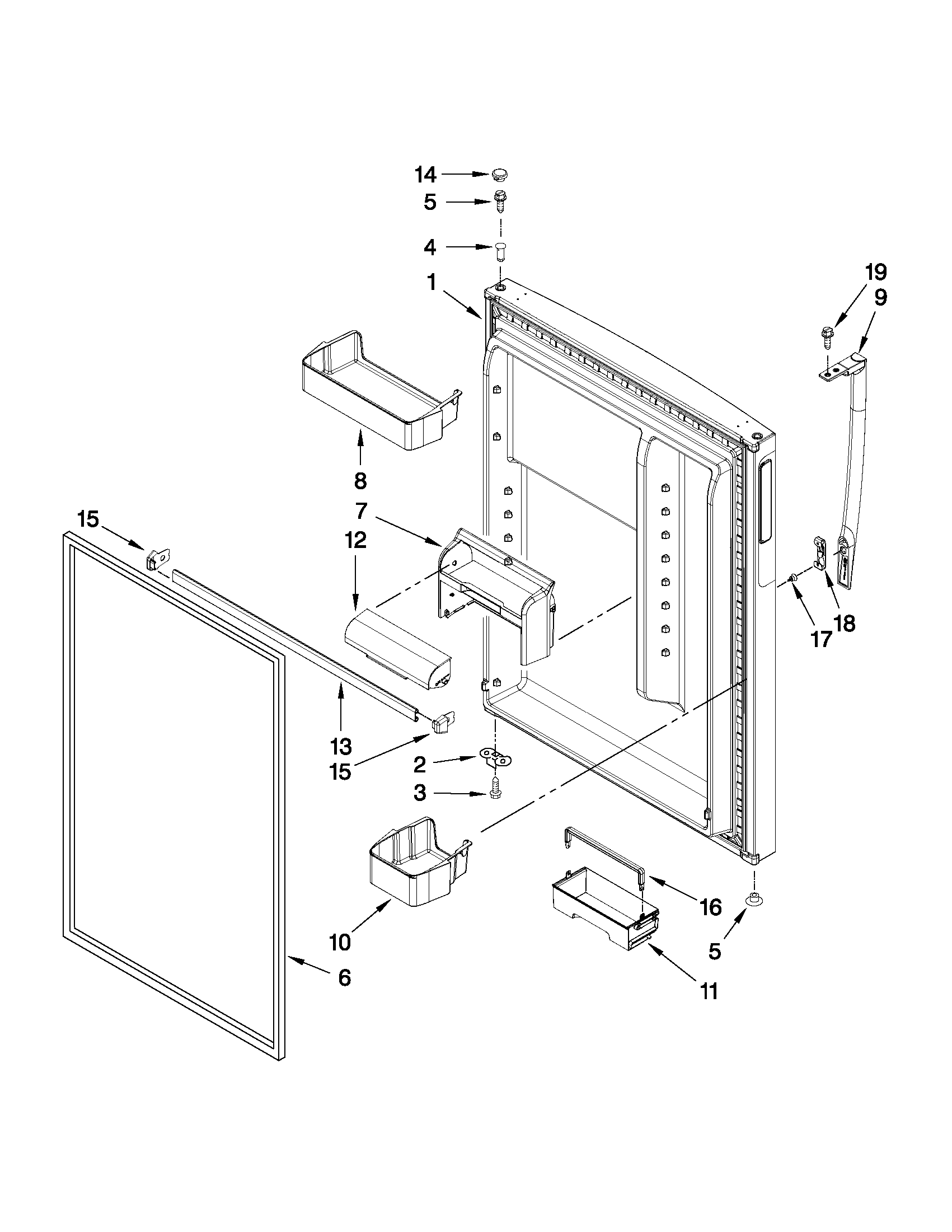 REFRIGERATOR DOOR PARTS