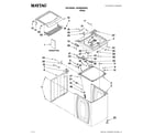 Maytag MVWB300WQ2 top and cabinet parts diagram