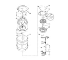 Maytag MVWB300WQ2 motor, basket and tub parts diagram