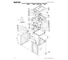 Maytag MVWB750WB2 top and cabinet parts diagram