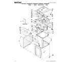 Maytag MVWB850WB2 top and cabinet parts diagram