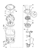 Motor, basket and tub parts
