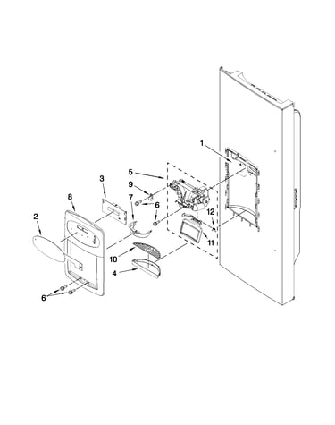 Dispenser front parts