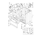 Whirlpool YWED5700XW0 cabinet parts diagram
