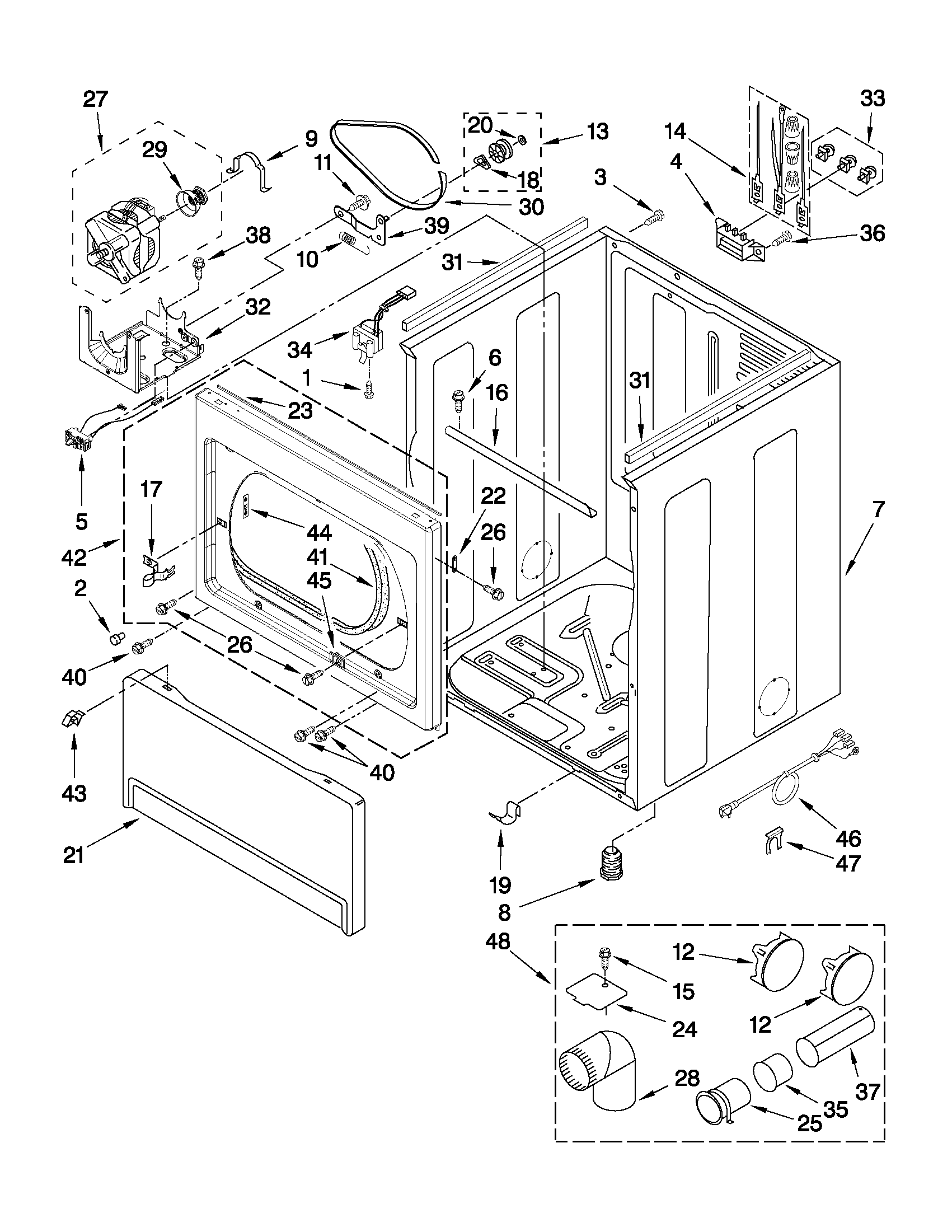 Cabinet parts