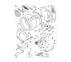 Whirlpool YWED5700XW0 bulkhead parts diagram