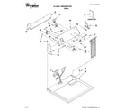 Whirlpool 7MWGD9015YW0 top and console parts diagram